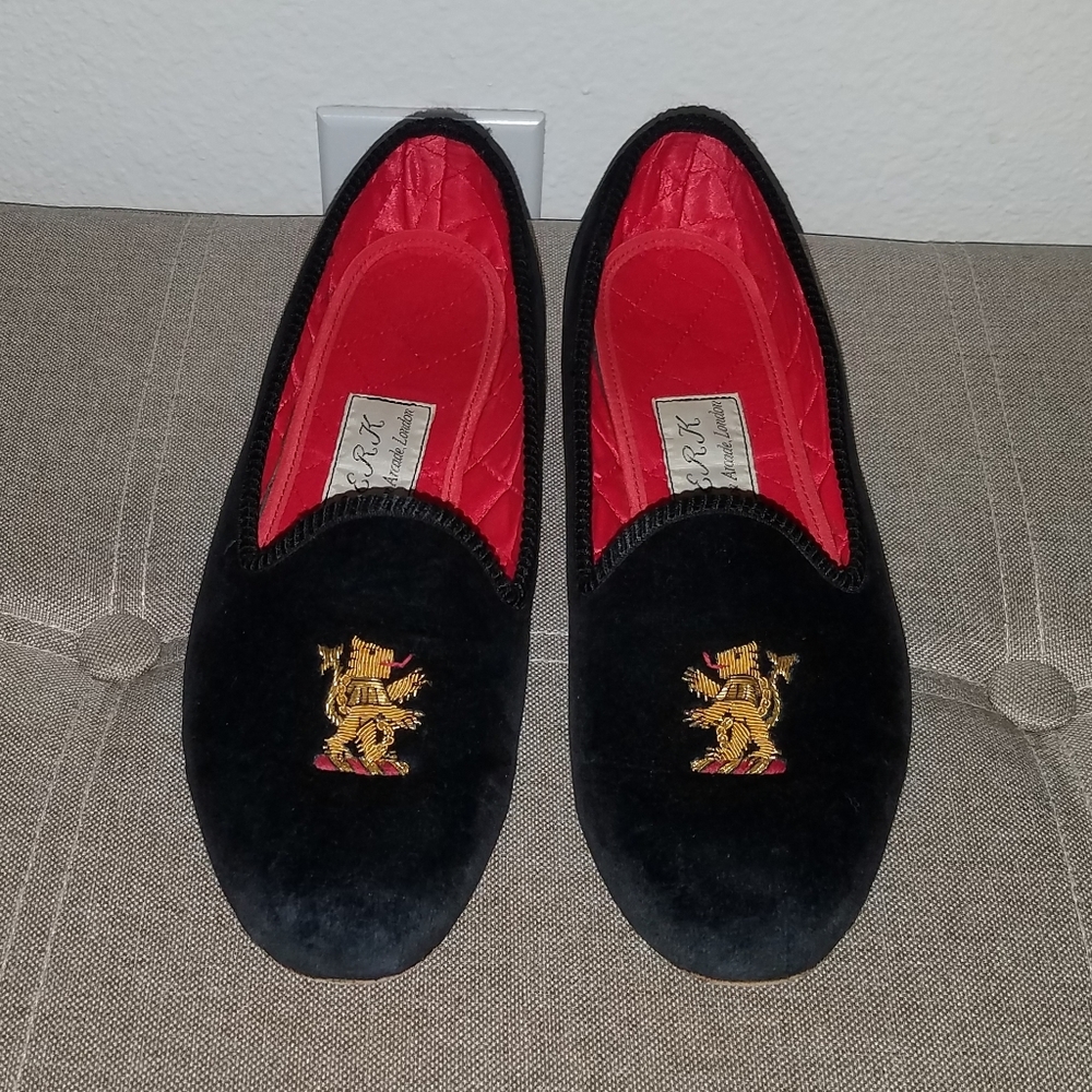 Berk Burlington Arcade London Velvet Loafers